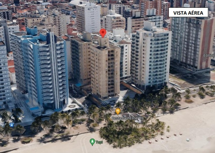 Apartamento à beira-mar de 43,53 m² no Edifício Camilla em Tupi, Praia Grande